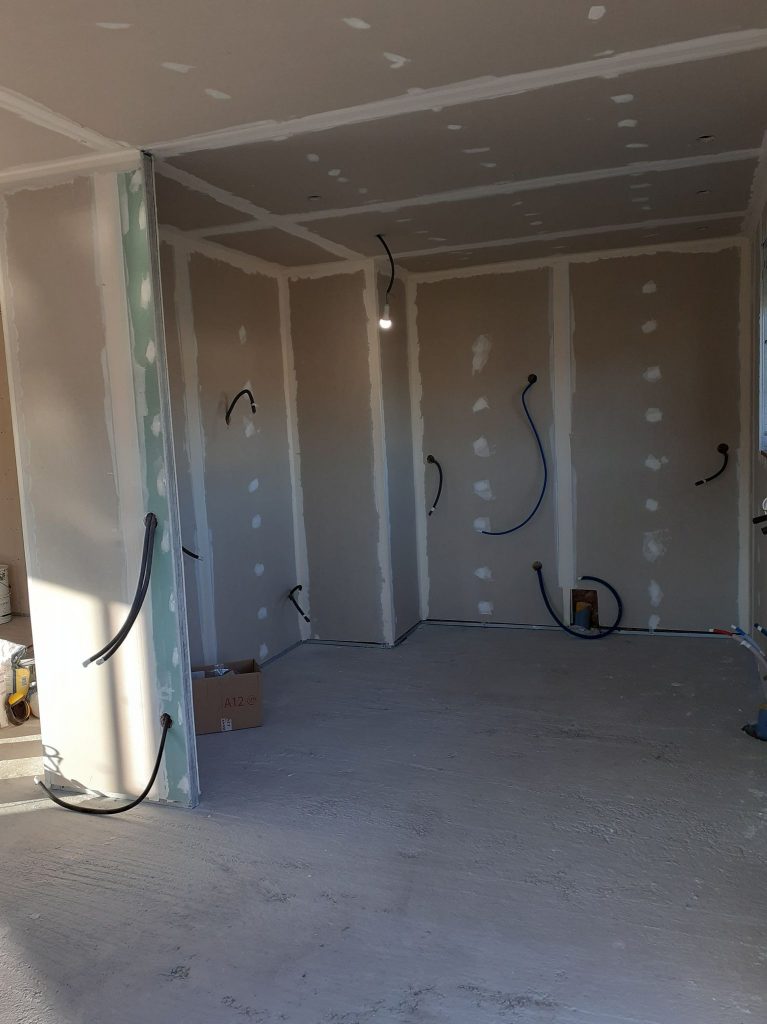 câblage d'une maison neuve